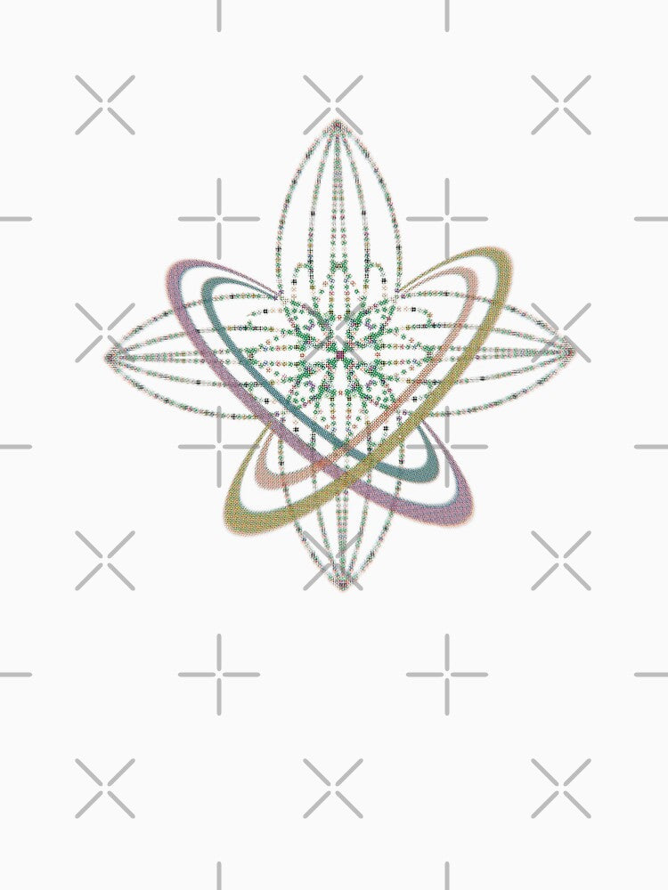 Atomic Bloom – Geometric Flower Mandala by alec-t