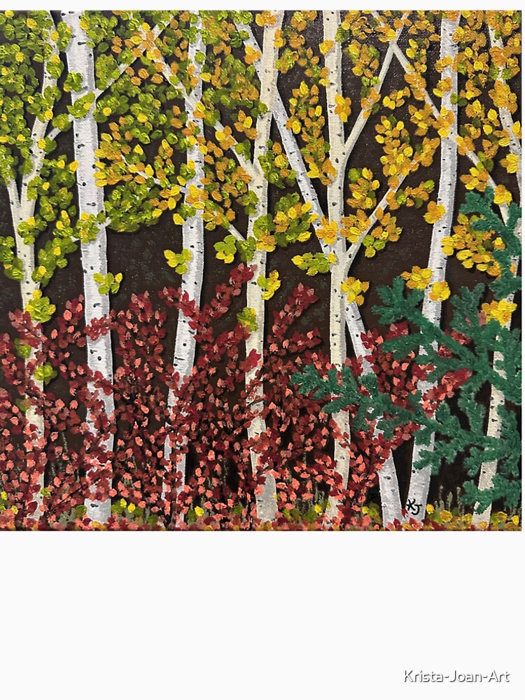 Fall Leaves in the Ravine Oil Painting by Krista-Joan-Art