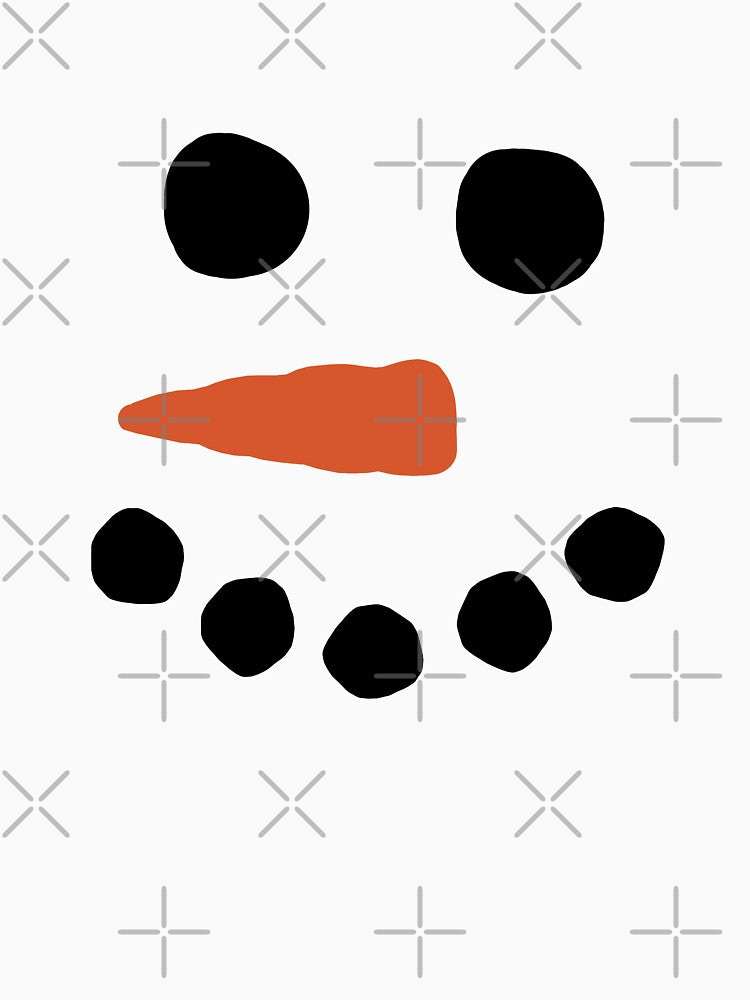 Funny Snowman Face by goodtogotees