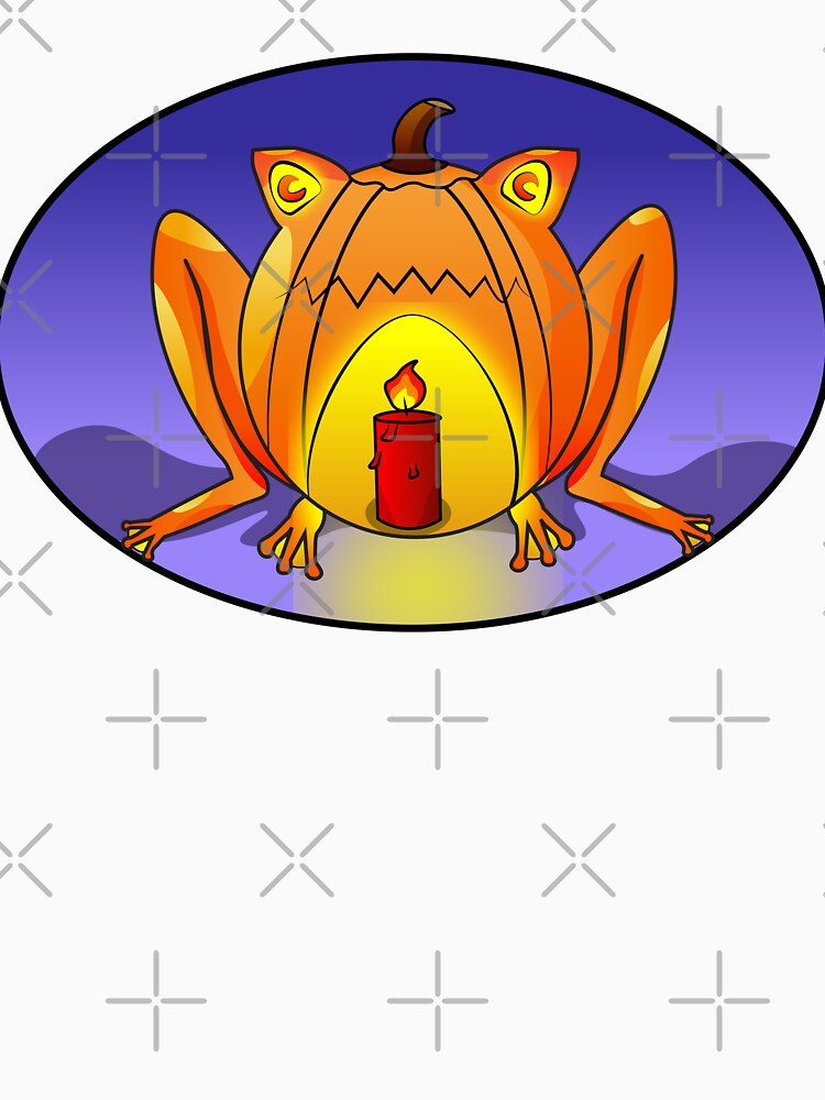 Pumpkin Frog by AcornButtonArt