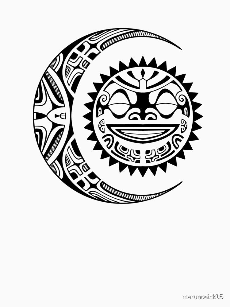 Polynesian Moon & Sun by marunosick16
