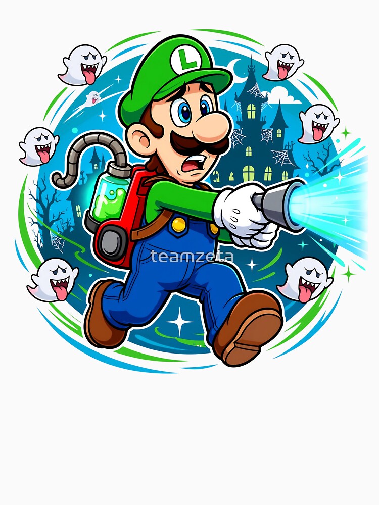 Ghostbusters Green Cartoon Retro Style by teamzeta