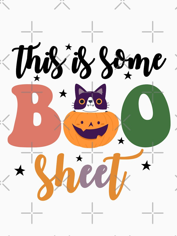 This Is Some Boo Sheet Ghost Halloween Halloween Cat Costume Men Women by Mayalogo
