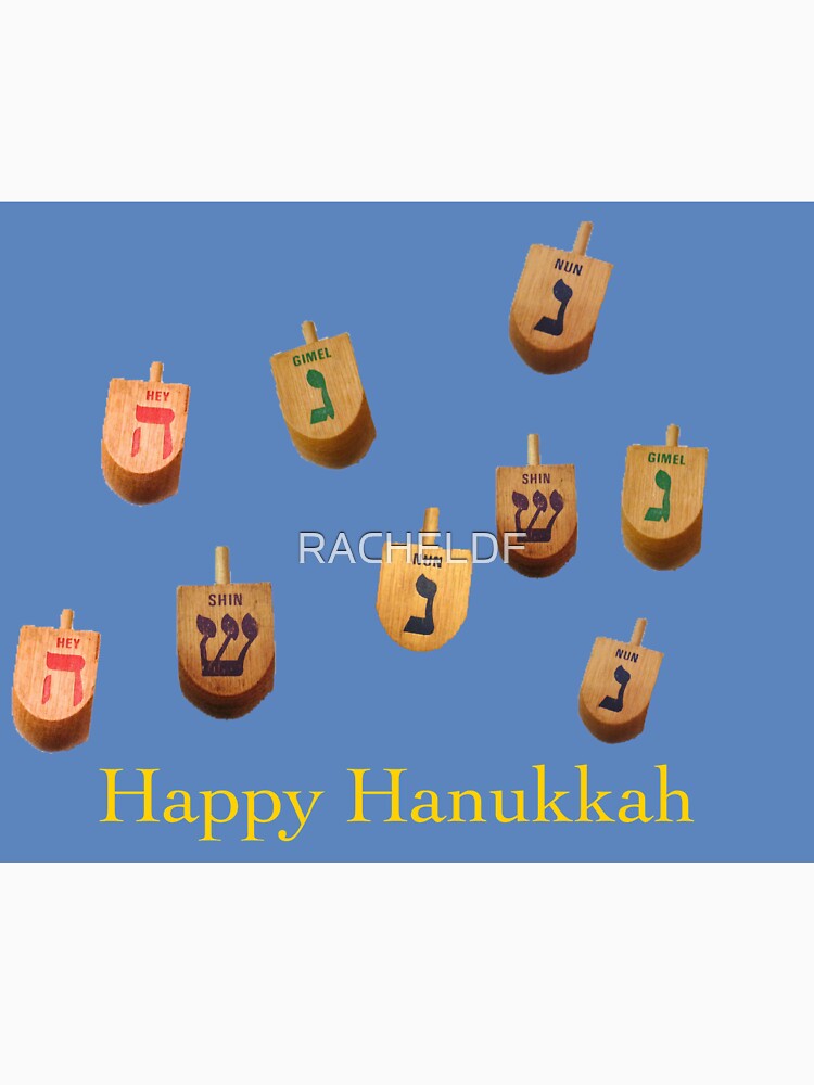 Dreidel Hanukkah design by Rachel the Artist