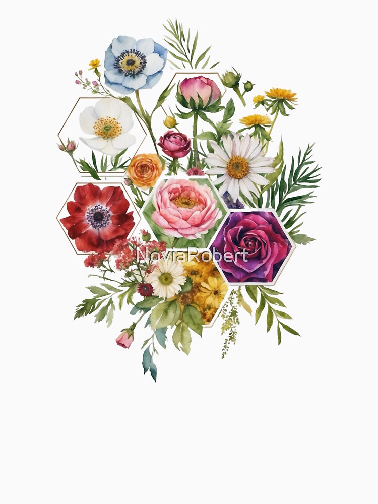 Watercolour Wildflowers Design by NoviaRobert