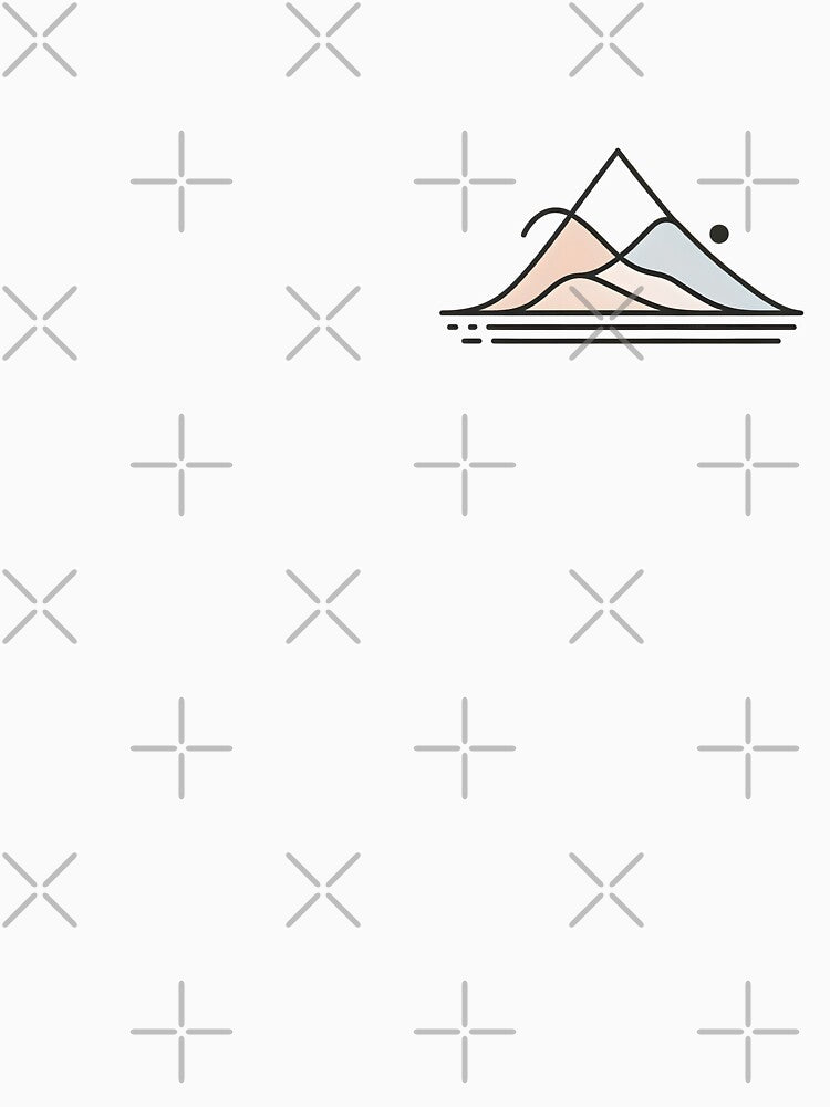 Mountain Minimalist Abstract line art by ChataMaroon