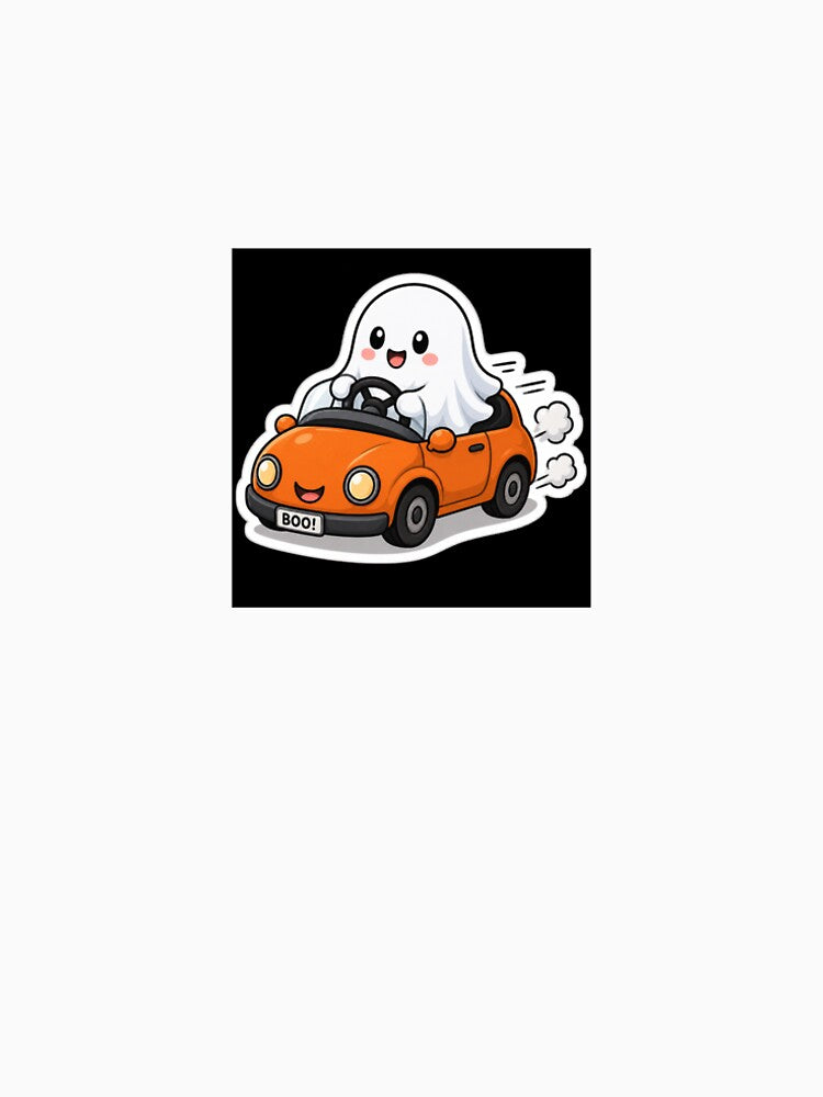 Happy Ghost Ride by QuirkNest Studio
