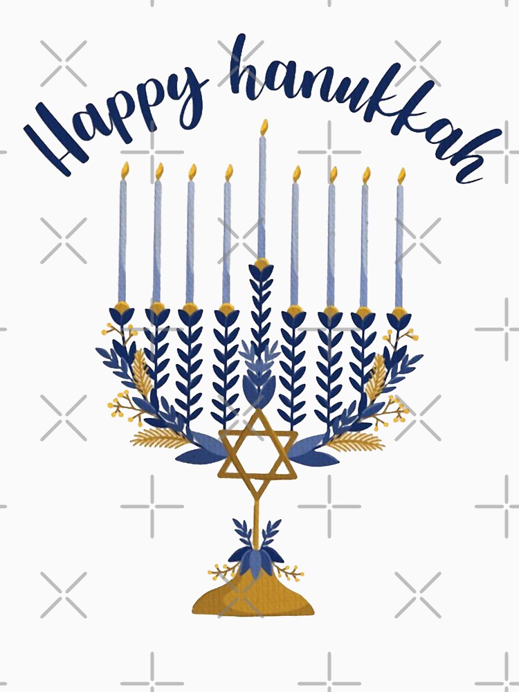 Copy of happy hanukkah shirt, jewish holiday, festival of lights, star of david, hanukkah gift, jewish gift by Sophistical