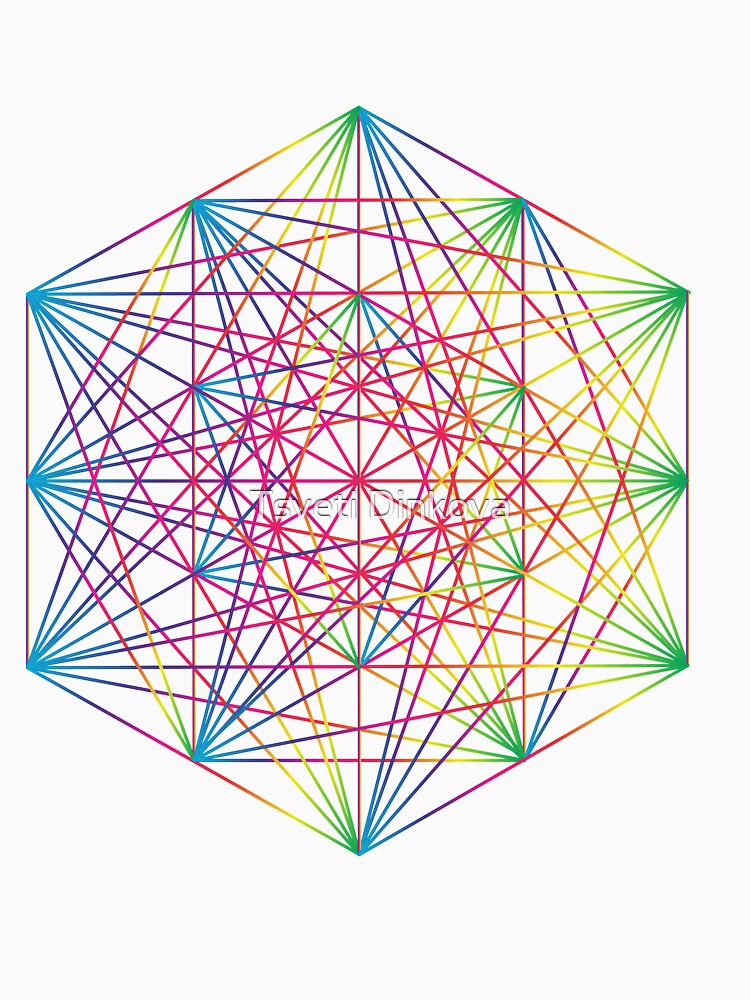 Rainbow Hexagon Grid by Tsveti Dinkova