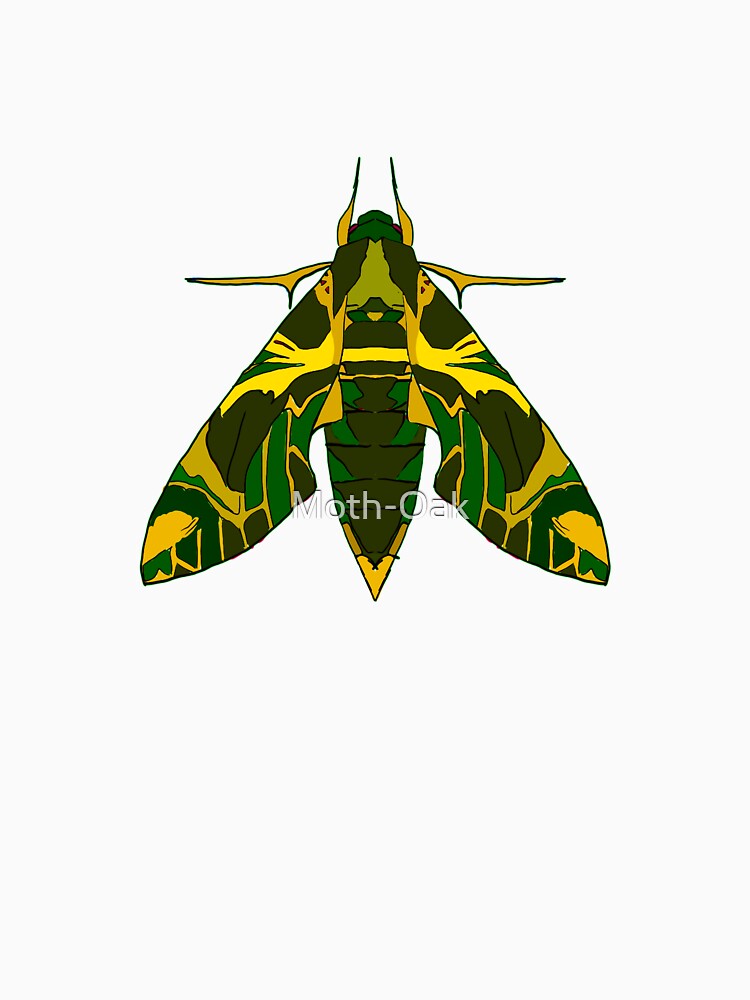 oleander Moth art nouveao by Moth-Oak