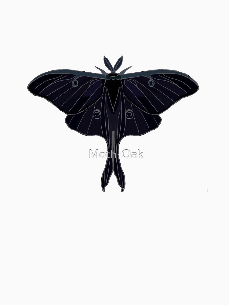 black Luna Moth by Moth-Oak