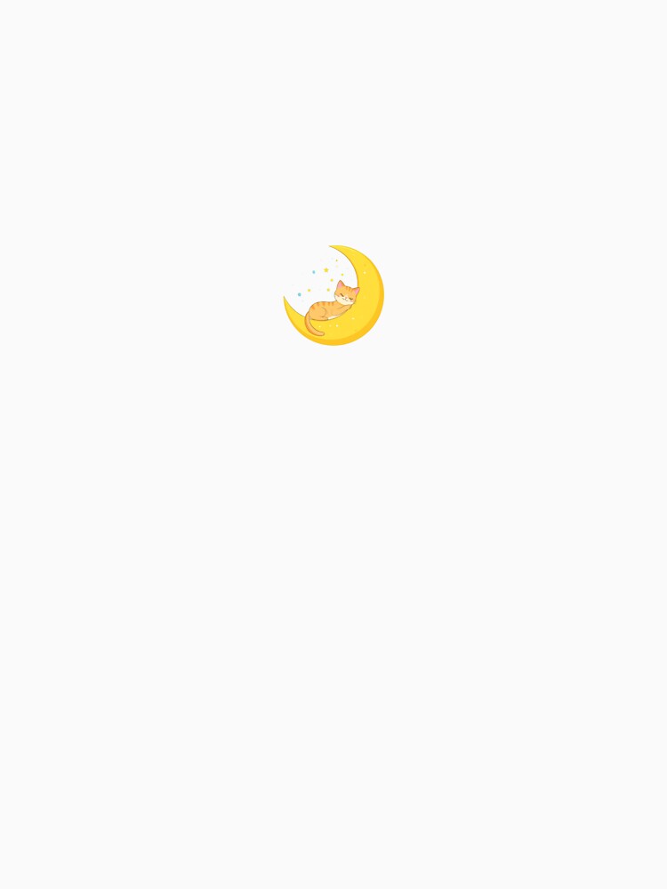 A cat outlined in stars lounging on a crescent moon by STICKERS FOR SALE NOW