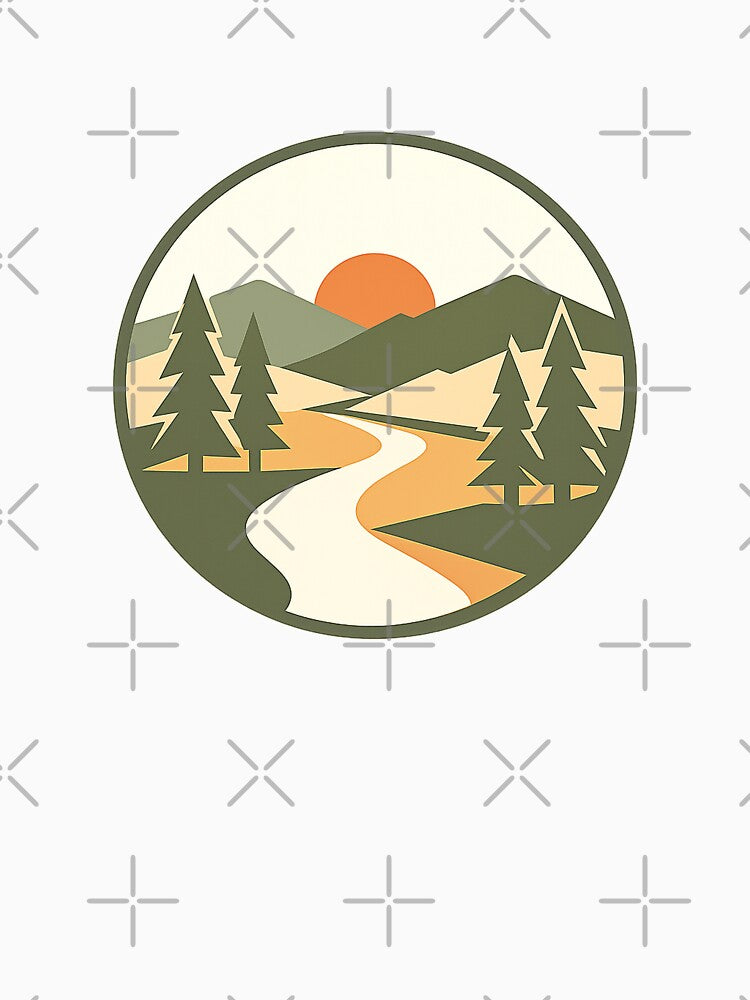 Silent Paths – Minimal Hiking Trail Badge by Fernova