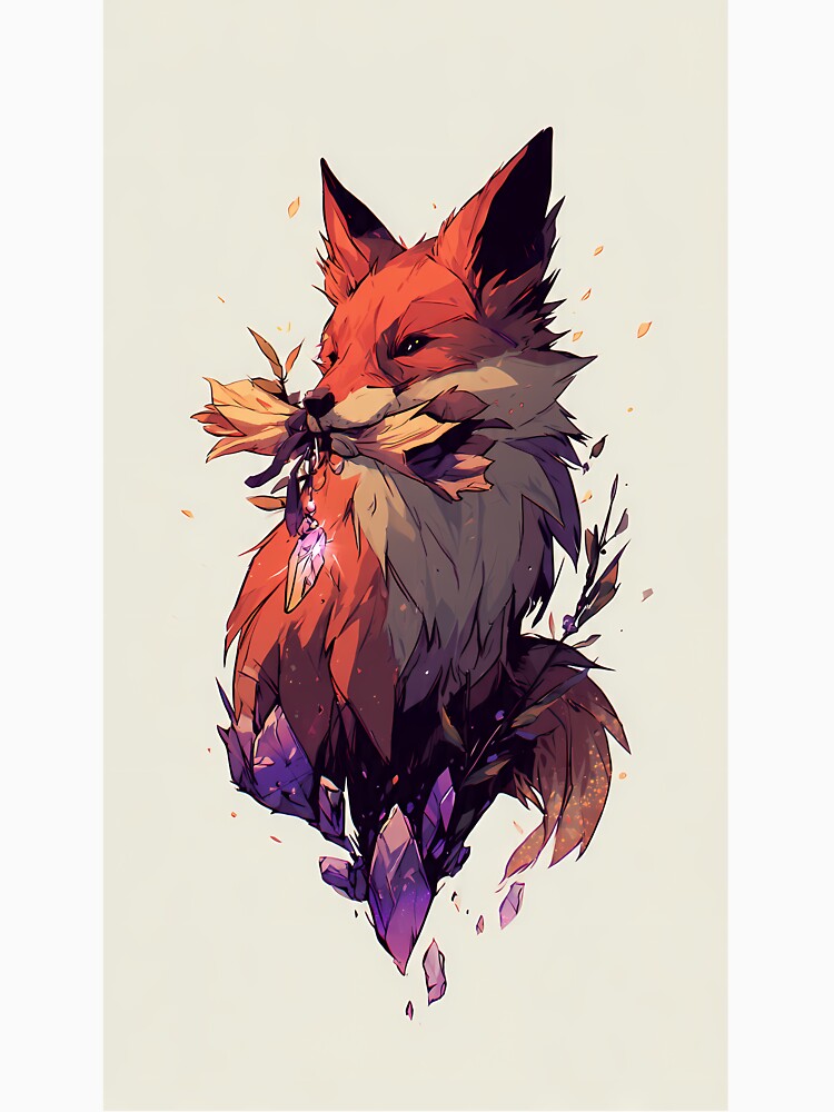 Fox Spellbook Scroll Carriage by IllumeInk