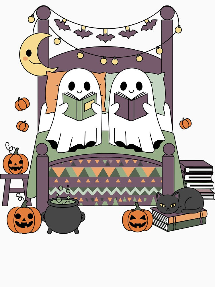 Cozy Halloween Ghost Bedtime Reading by arwenlavia