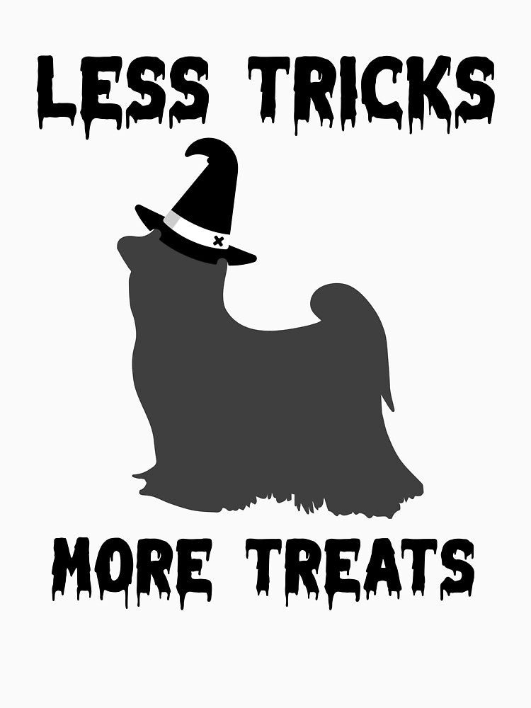 Less Tricks More Treats  –Australian Terrier Cute Halloween Dog by Hintotees