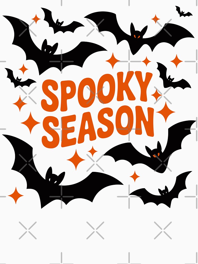 Spooky Season Bats Halloween Illustration by brexastore
