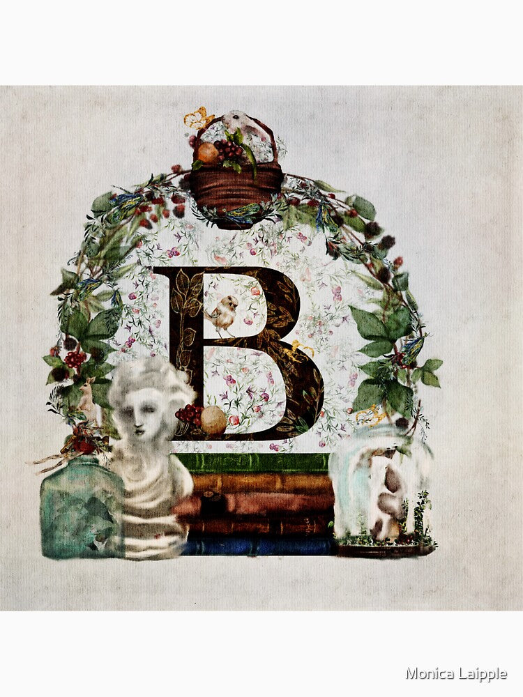 Dark Academia Art Illuminated Letter Can you find all the objects that begin with the letter B? by Monica Laipple