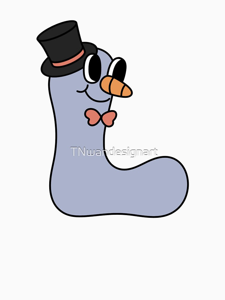 christmas alphabet letter L cute snowman groovy retro by TNwandesignart