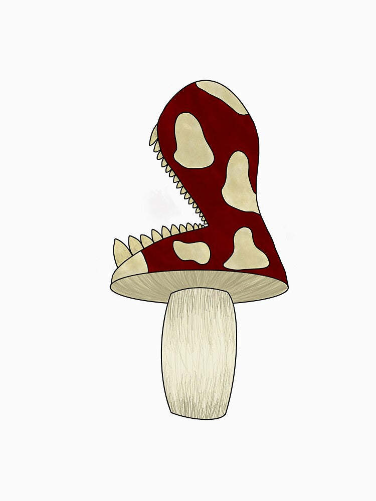 Spooky mushroom with teeth by Littlelapp