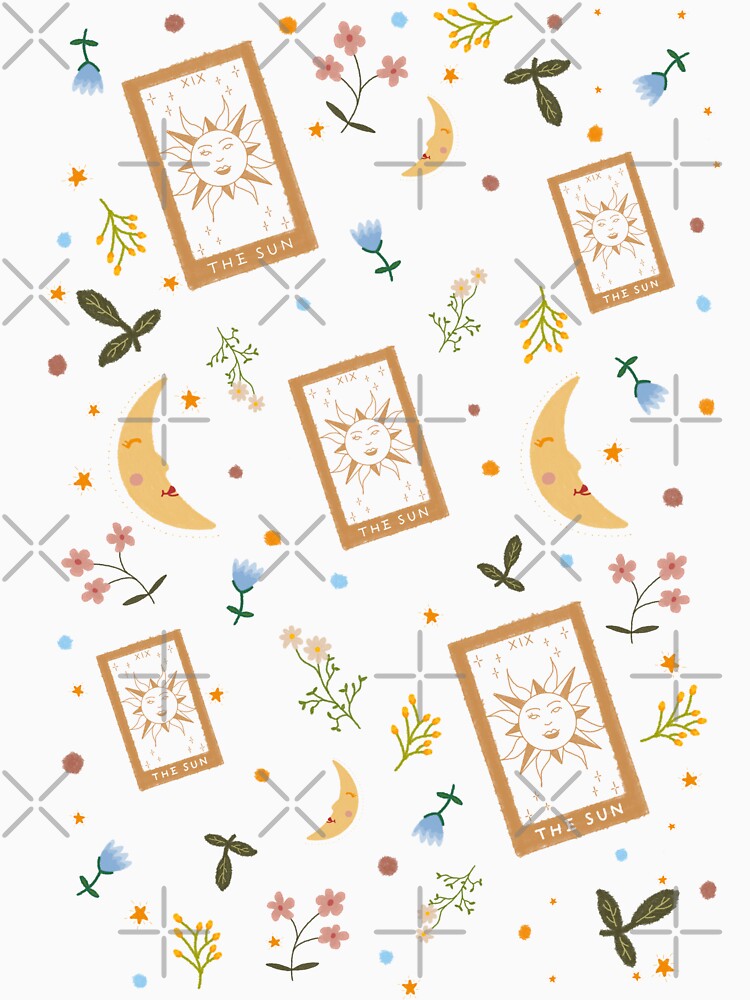 Tarot, Moons and Flowers by WooCatSuko
