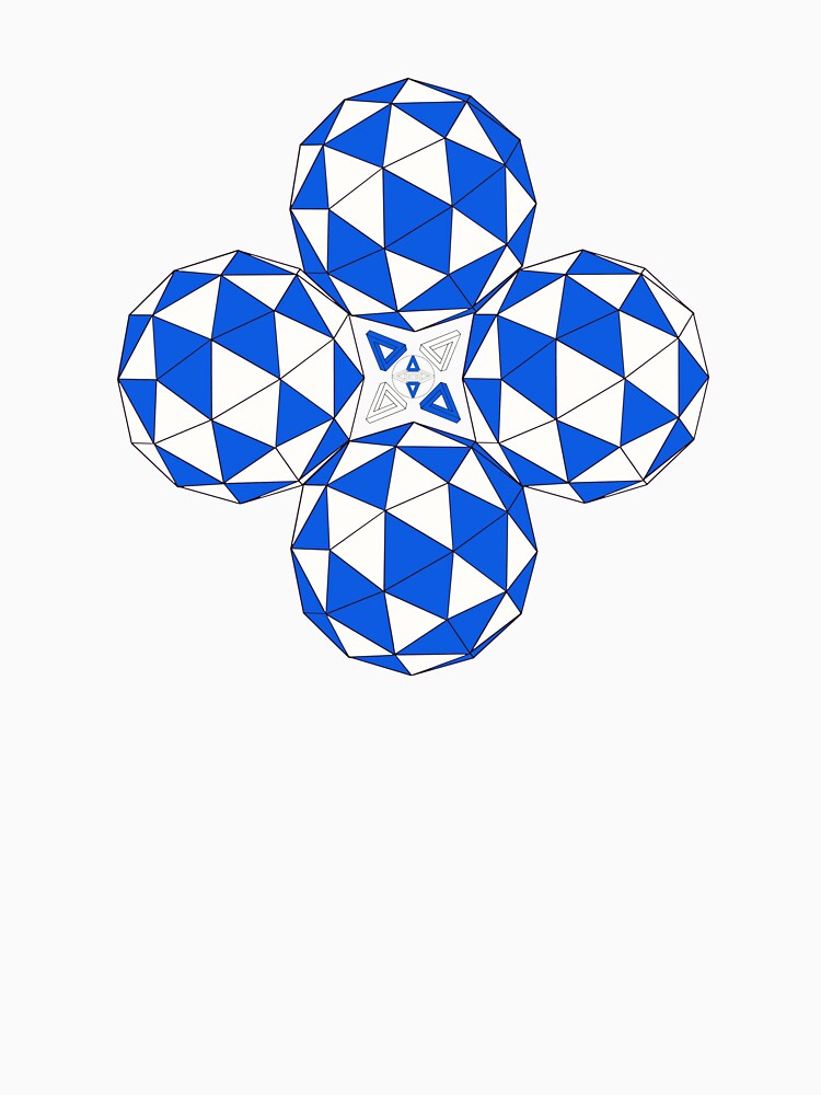 Icosahedron Star (W&Bg) by createVisions