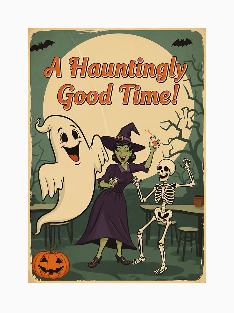 Retro Halloween Dance Party Design by j-2k