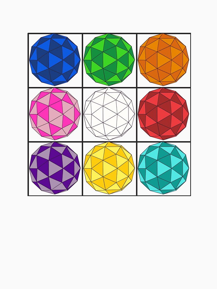 Icosahedron (Colored) Wall Of Fame by createVisions