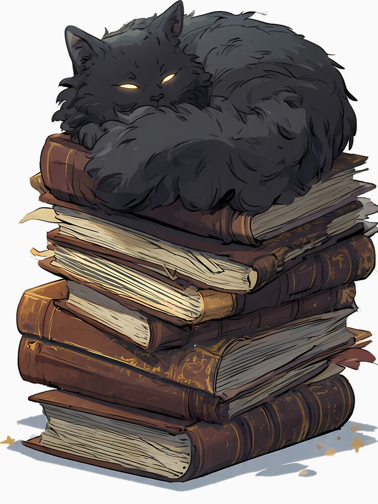 Black Cat Spellbooks by IllumeInk