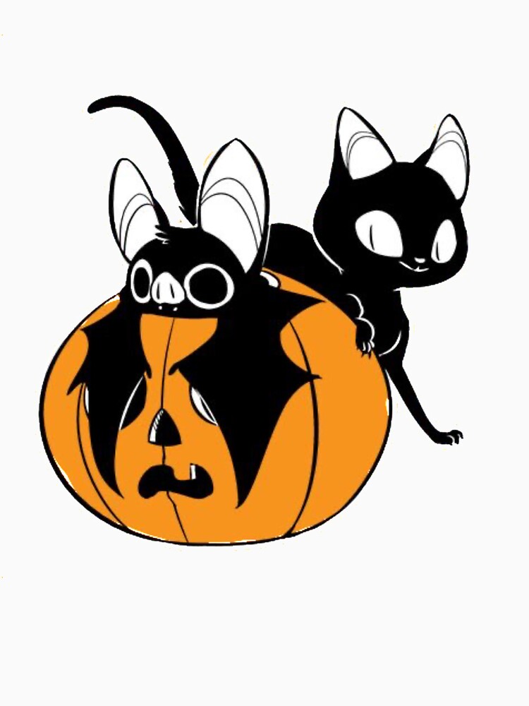Cute But Creepy Funny 2 Headed Cat With Wings and Horns by ShopDisct