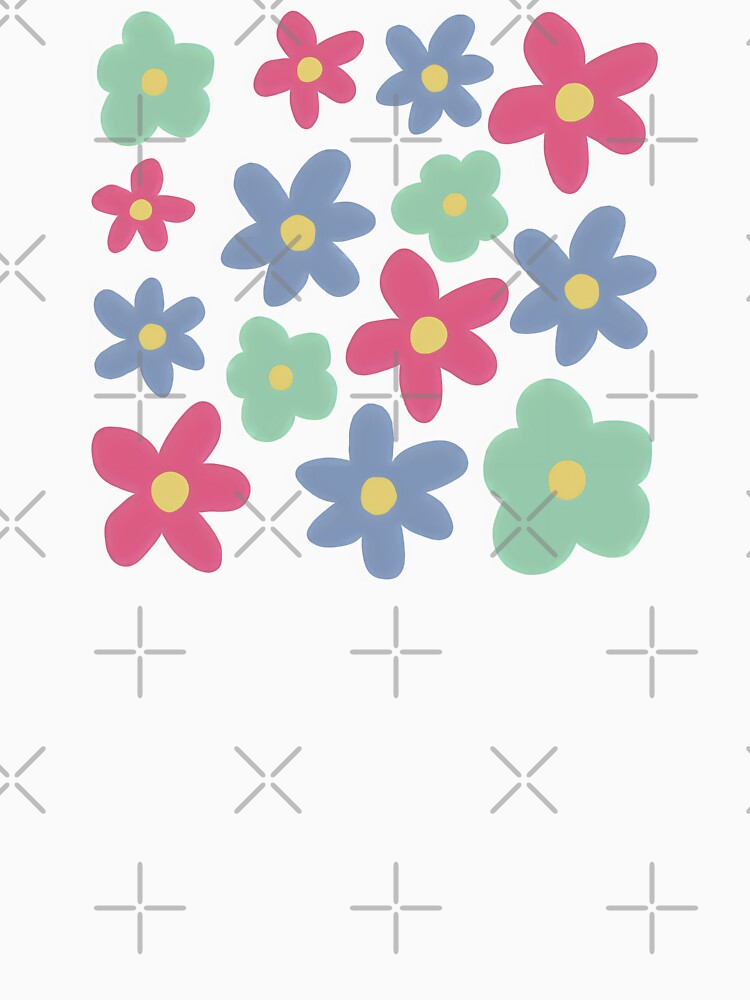 Hand Drawn Whimsical Floral Pattern - Cute Pastel Flowers | flowers journaling sticker pack by Unitepeople