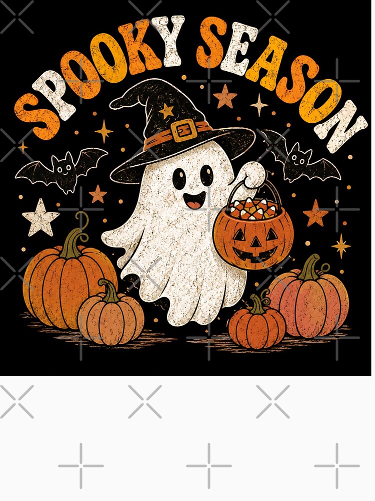 Spooky Season - Cute Ghost Halloween by Myra365Art