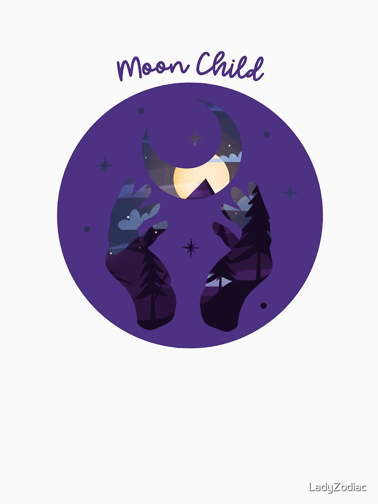 Moon Child Royal Purple Cosmic Hands by LadyZodiac