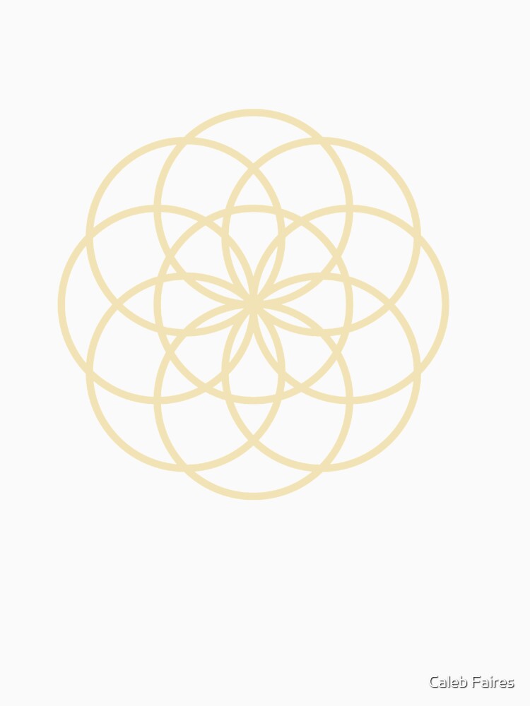 Golden Geometry Flower by Caleb Faires