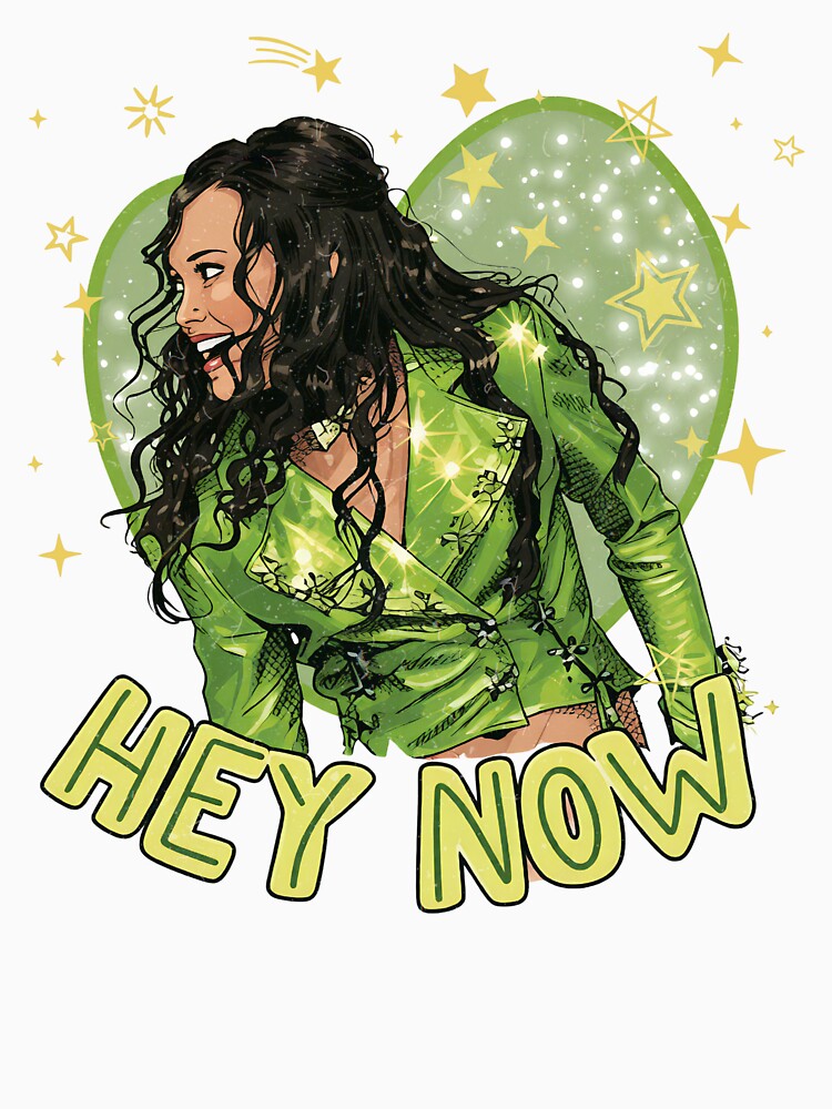 Hey Now Y2K Dreamer Girl 2000s Nostalgic Pop Star Graphic Shirt by frexalos