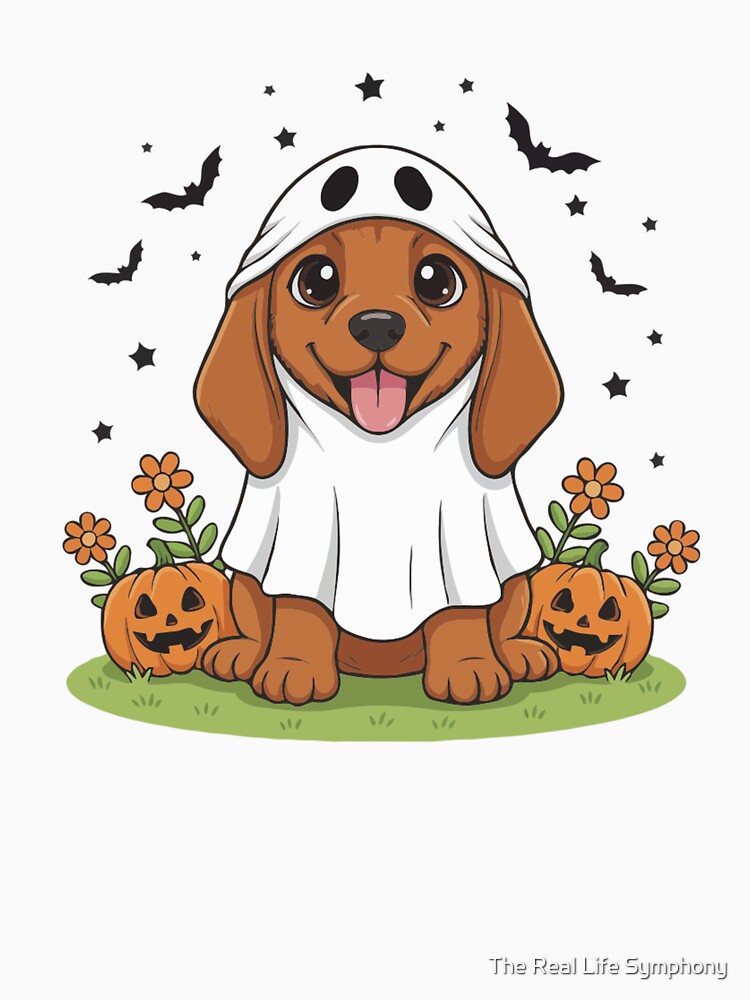 Redbone Puppy Ghost – Cute Halloween Dog Costume by The Real Life Symphony