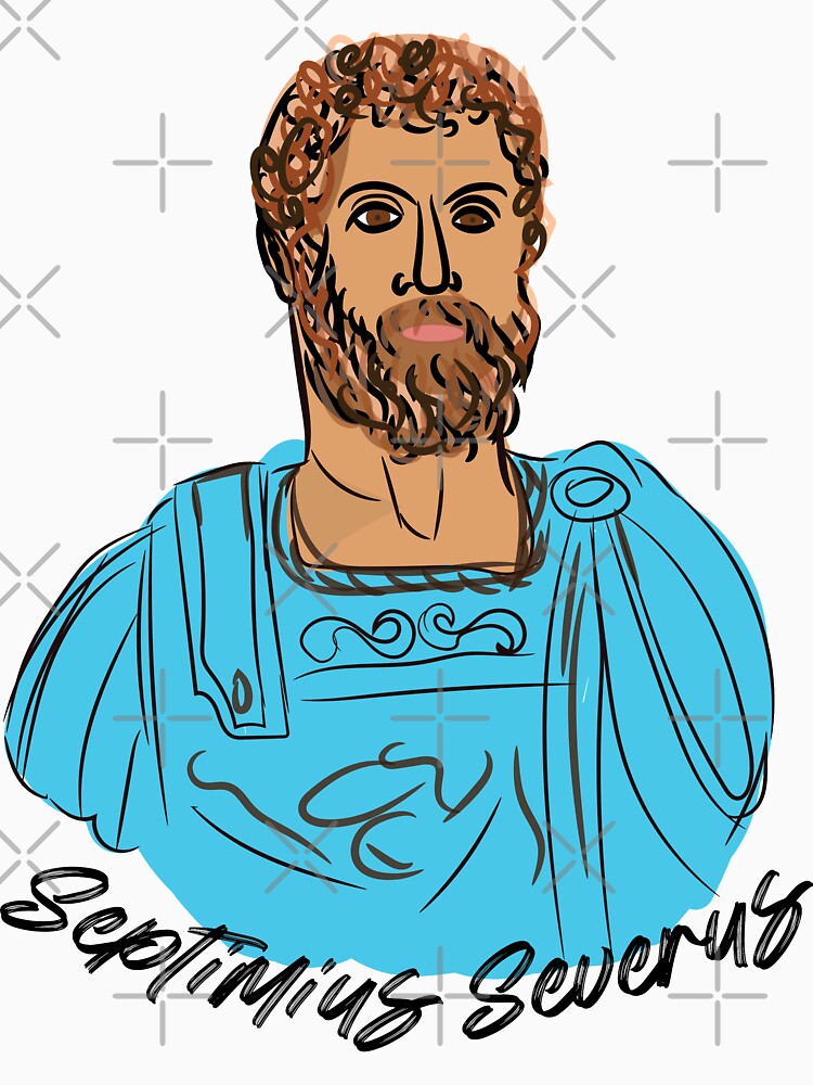 Septimius Severus  Roman emperor  t-shirt by KARTICK DUTTA