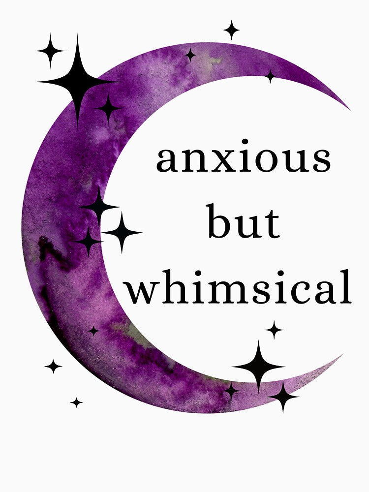 Anxious but whimsical graphic by halesyeahhh