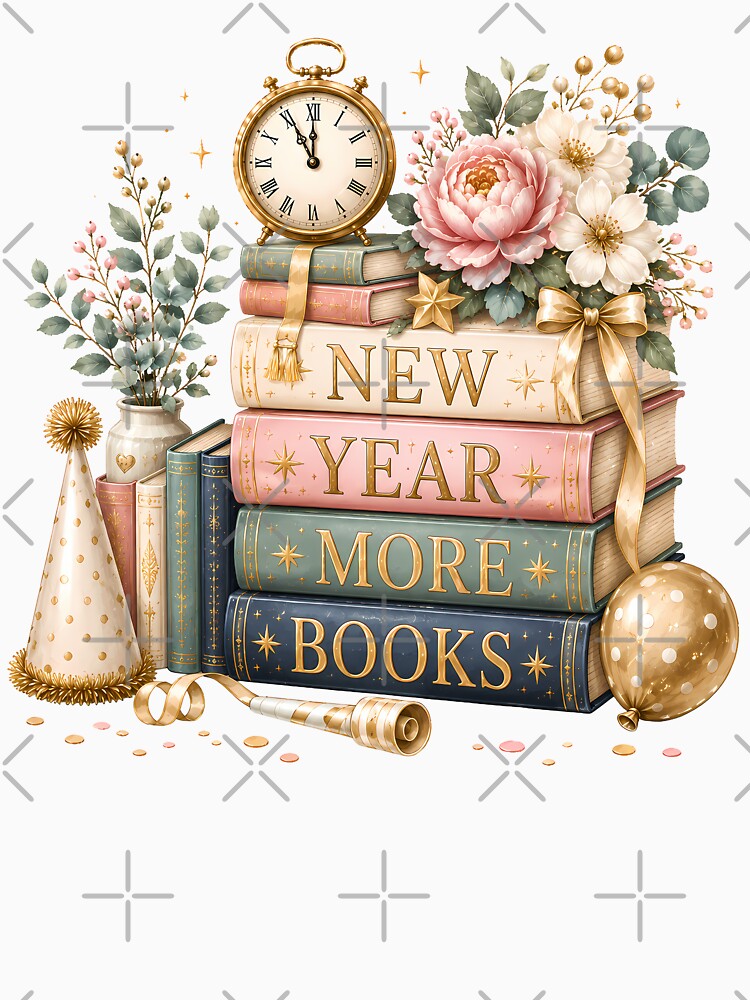 New Year More Books Book Lover Reading by madebymayberry