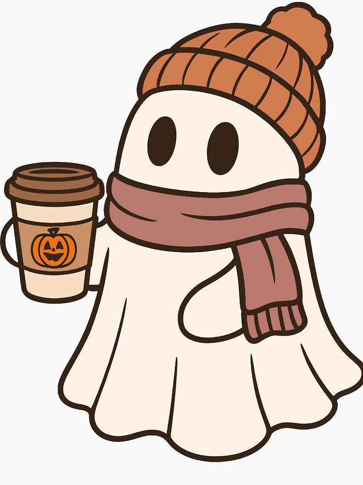 Cute Ghost with Pumpkin Spice Latte by RowanDraco