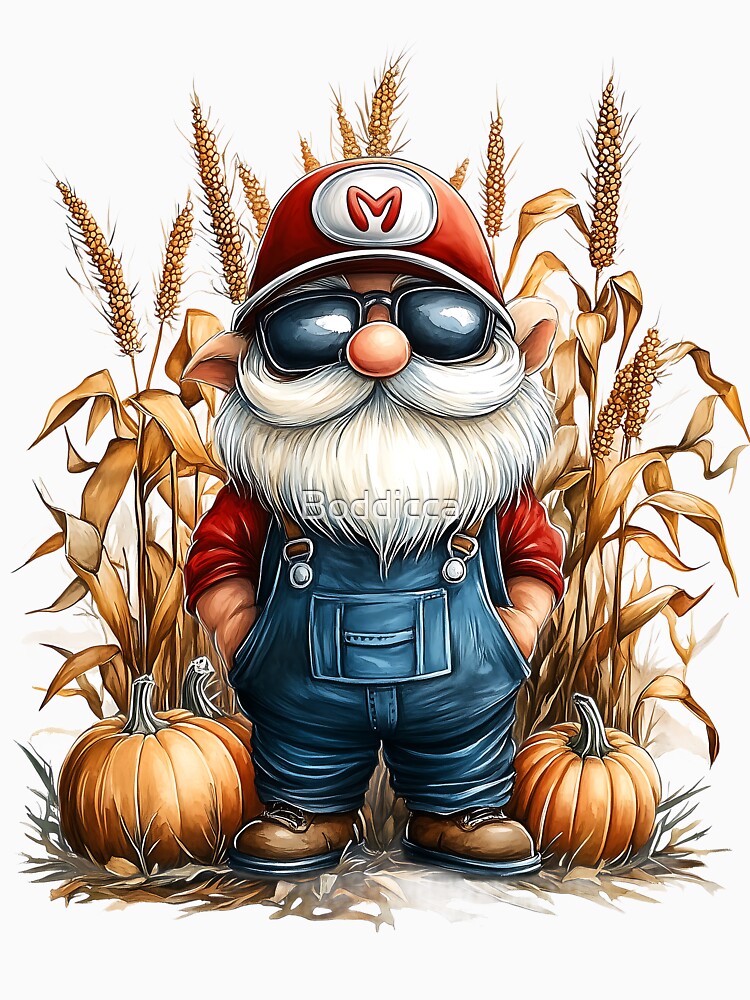 Harvest Season Farmer Gnome by Boddicca