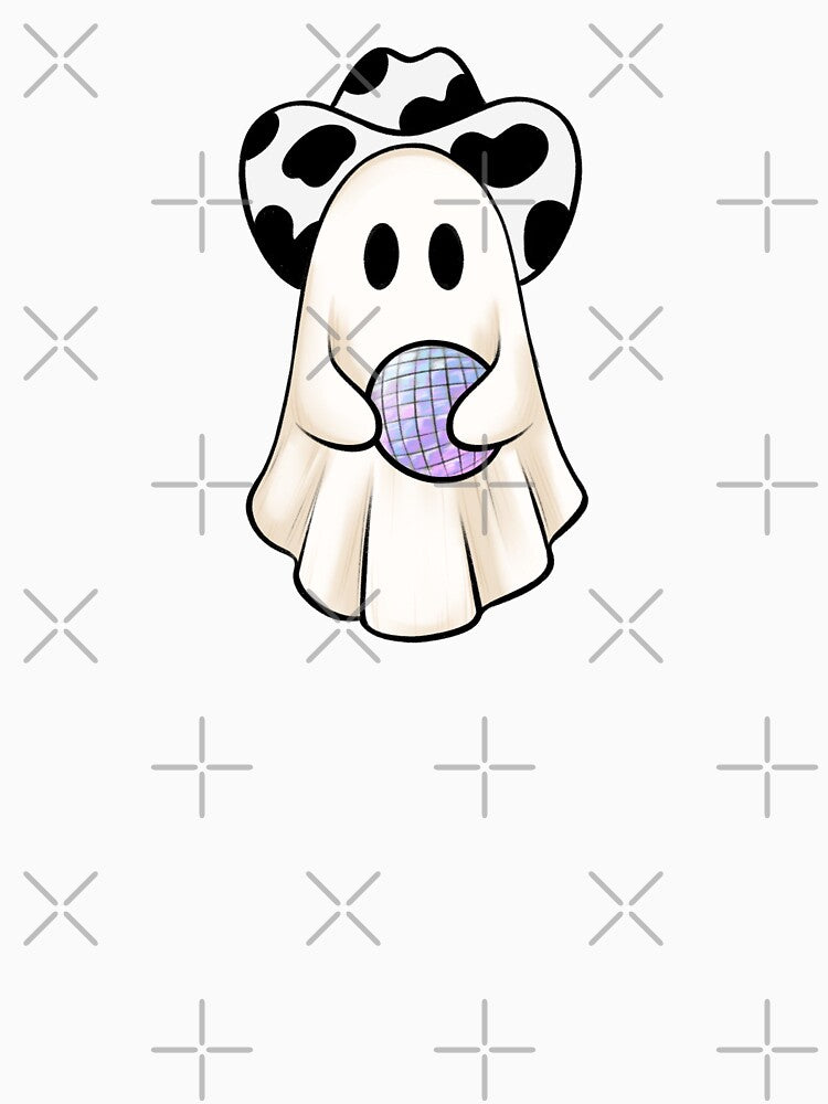 Disco cowgirl ghost sticker, Aesthetic Sticker, Halloween Sticker, y2ksticker by RosieArtGallery