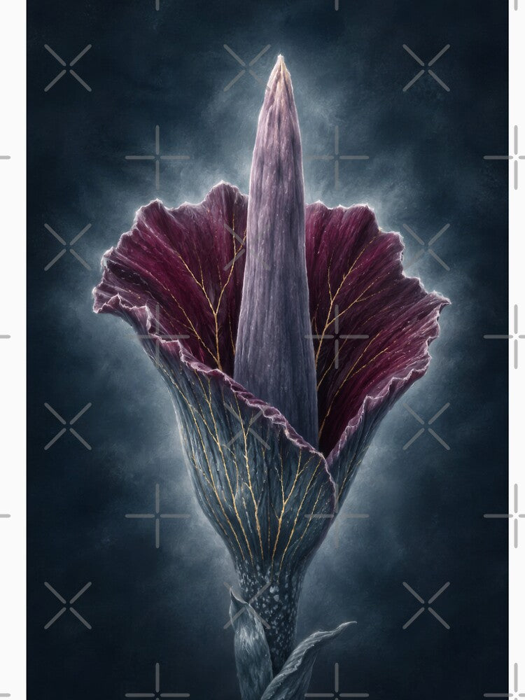 Dark Academia Corpse Flower Botanical by scicilysimonee