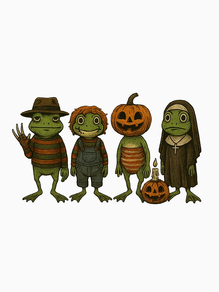 Halloween Frogs in Horror Costumes | Funny Spooky Frog Characters by Goinikitz