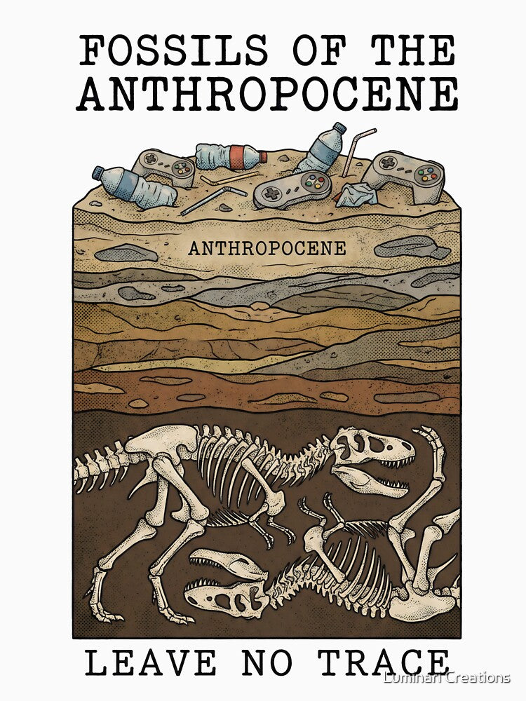 Fossils of the Anthropocene - Plastic Pollution Environmental Activism Gift by Luminari Creations
