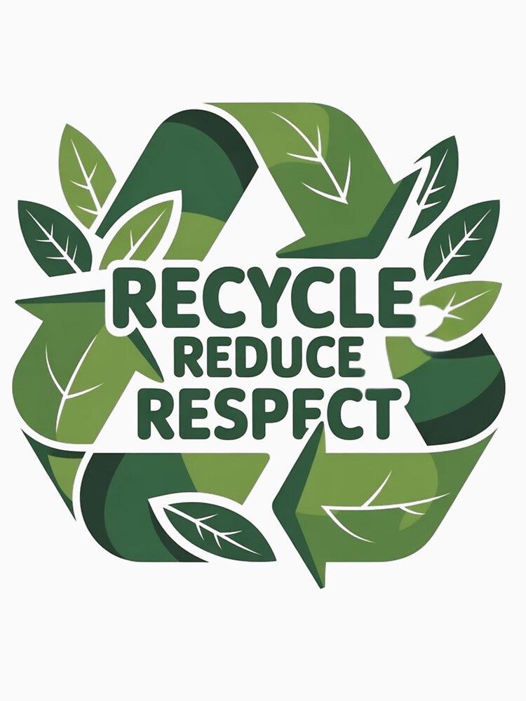 Recycle Reduce Respect – Eco Friendly Green Recycling T-Shirt by RALYSHOP