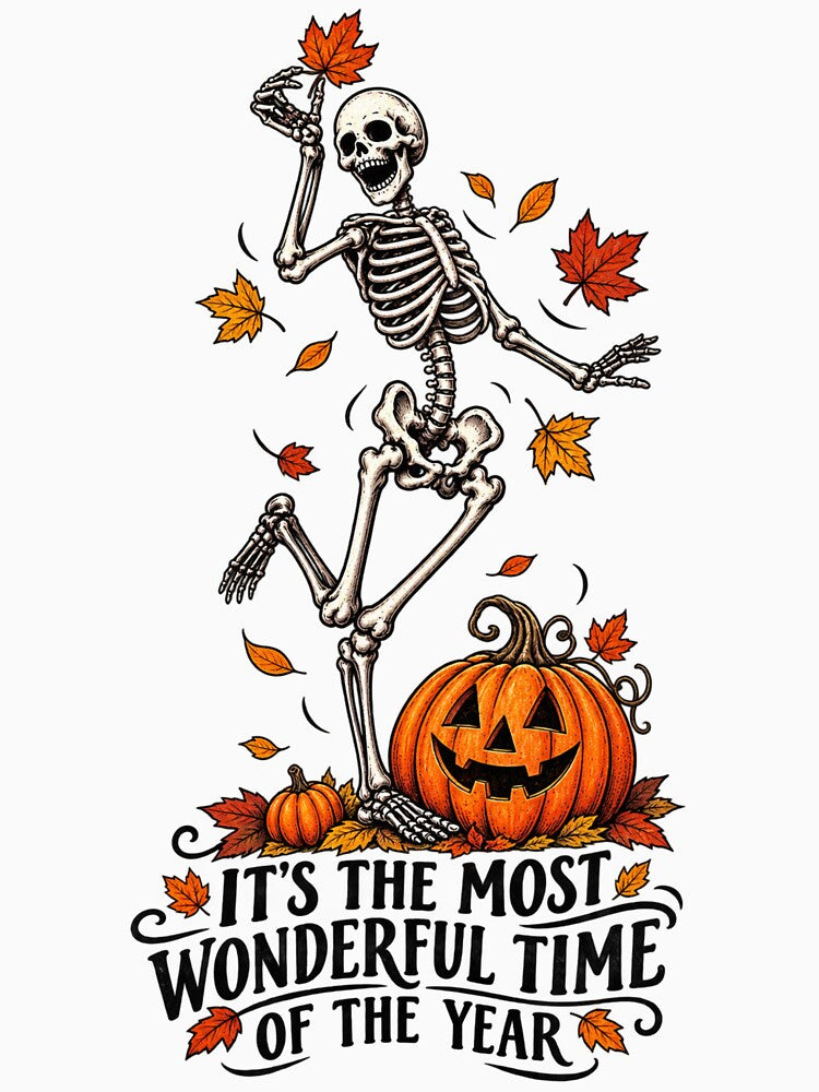It's the Most Wonderful Time of the Year Skelly - Halloween by BakersTees