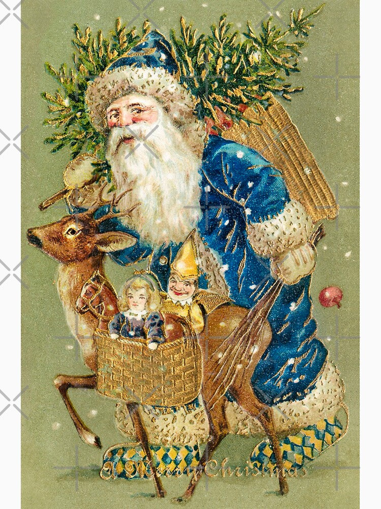 A Merry Christmas from (ca. 1900s) Vintage Santa, Retro antique xmas. by IMPHives