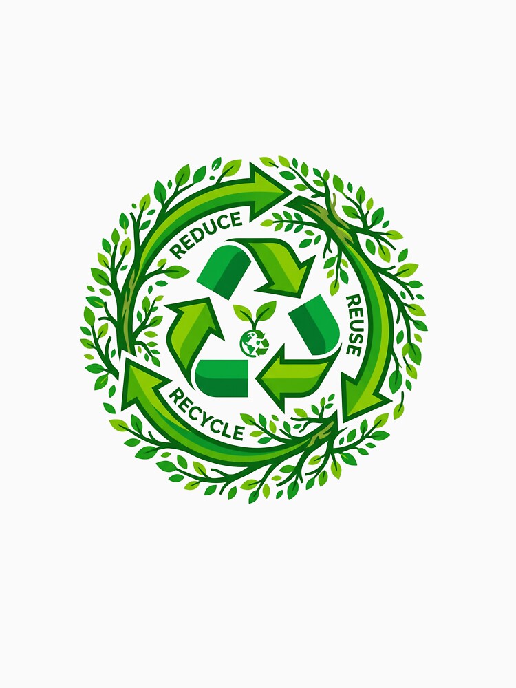 Earth First Circular Economy Zero Waste Eco Friendly by PictoVibe