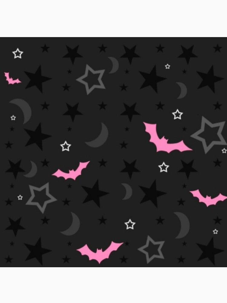Pink bats in the dark night (Halloween pattern) by fudgecream